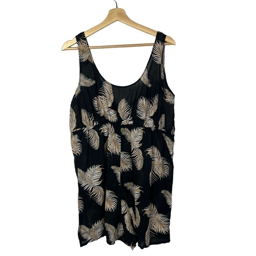 ASOS Design Maternity Black Feather‎ Sleeveless Playsuit Romper 8